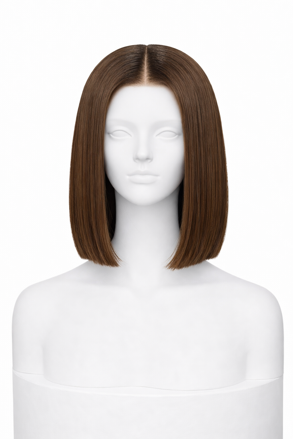 Peluca Lisa Corte Bod - Chocolate