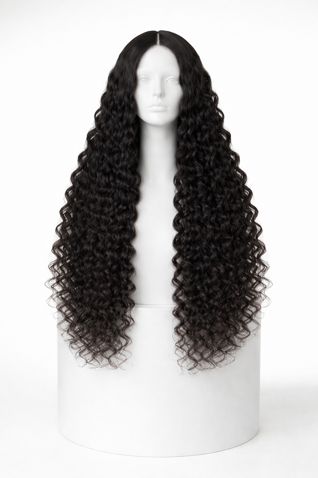 Peluca crespa - Negro Natural