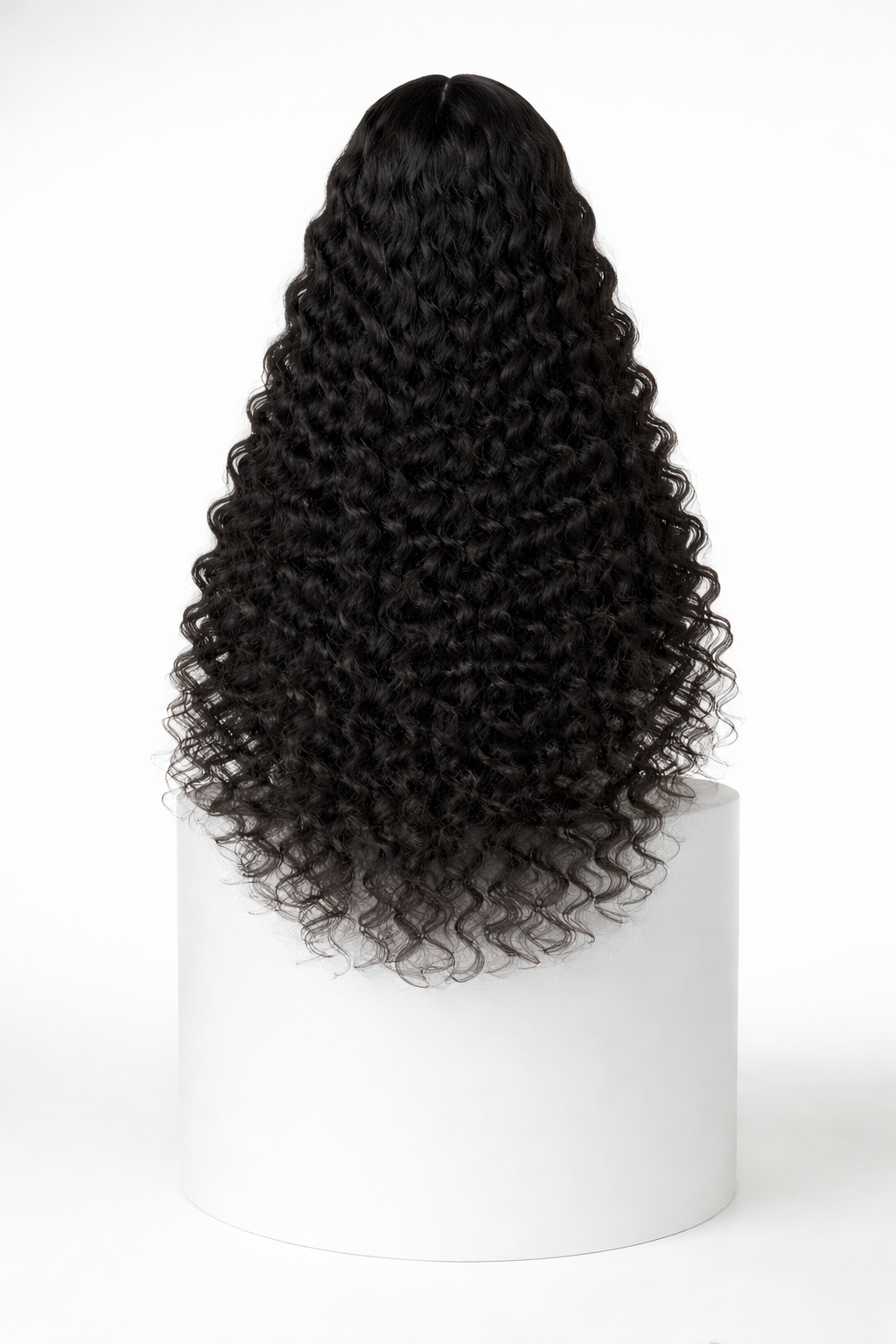 Peluca crespa - Negro Natural