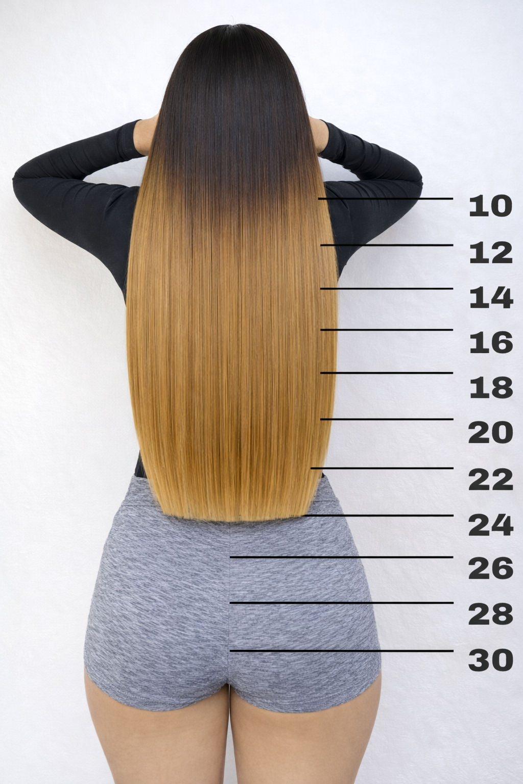 Pelucas lisas Degradado Rubio - Lace 5X5