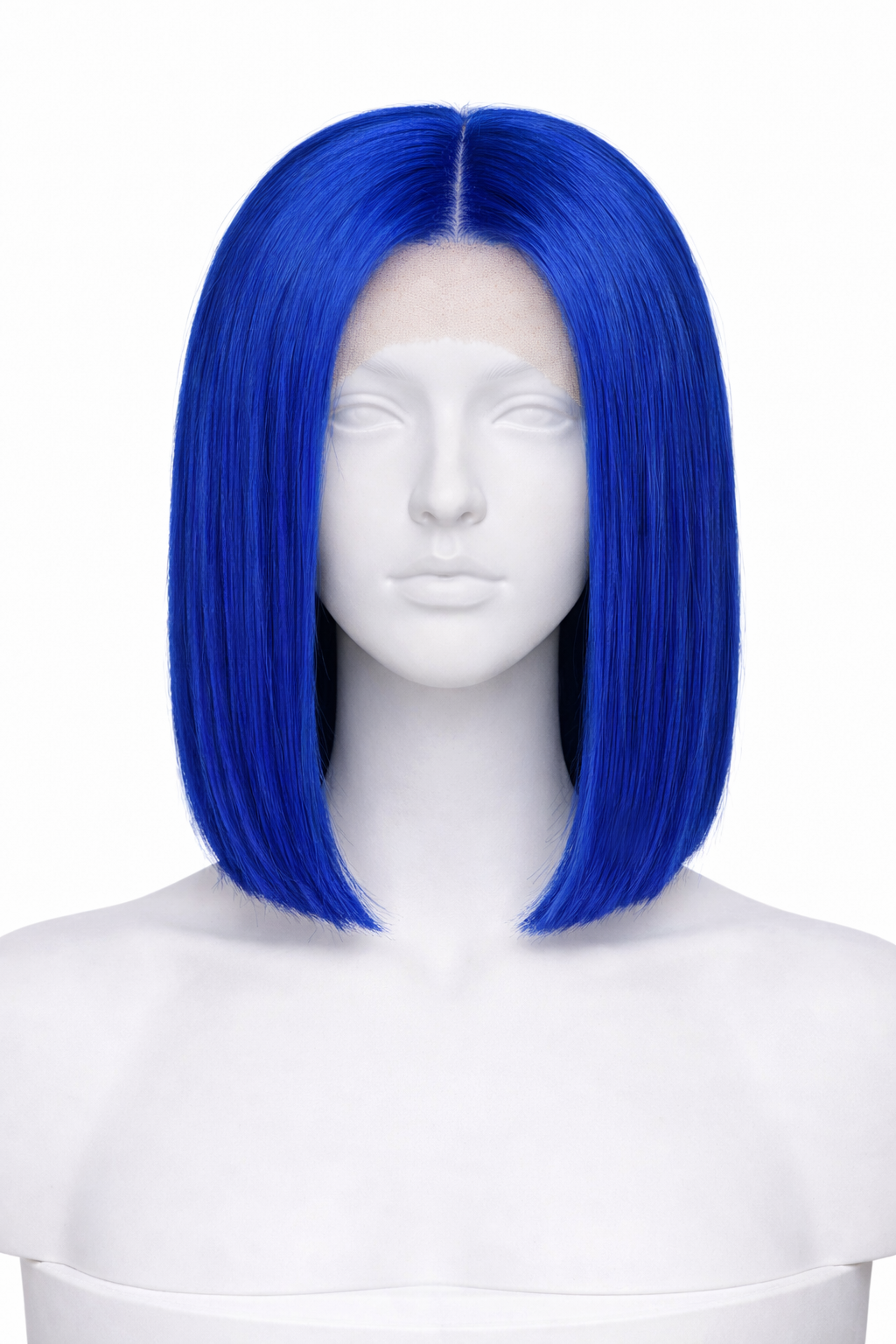 Peluca Lisa Corte Bod - Azul