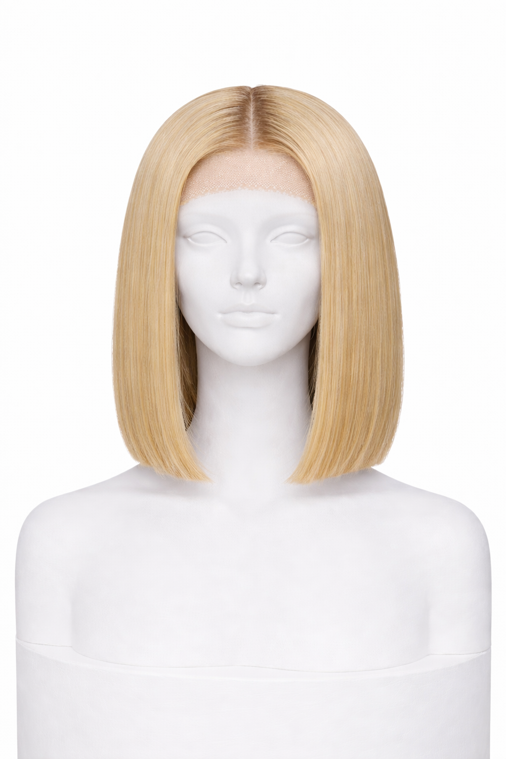 Peluca lisa - Corte Bod -  Rubia