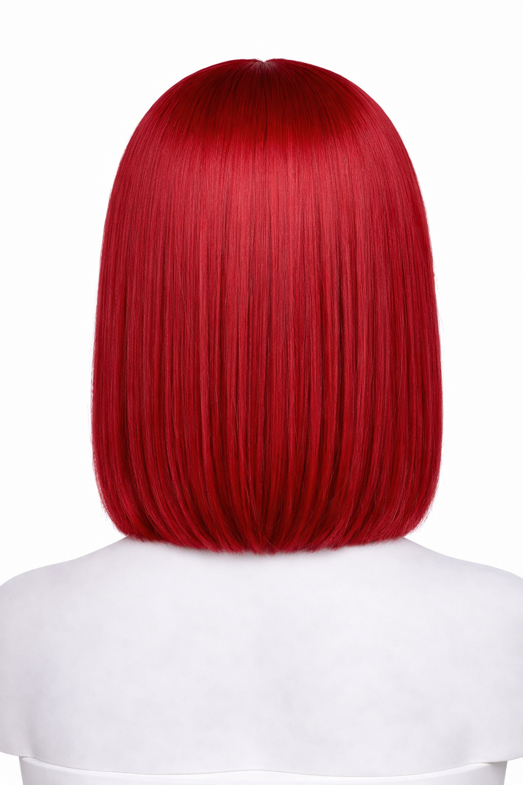 Peluca Lisa Corte Bod - Rojo