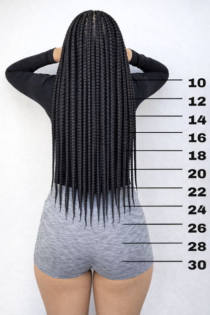 Peluca Tranzada - negro natural