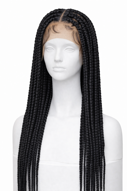 Peluca Tranzada - negro natural