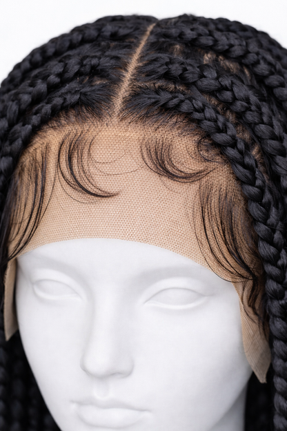 Peluca Tranzada - negro natural