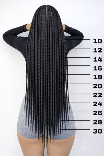 Peluca Tranzada - negro natural