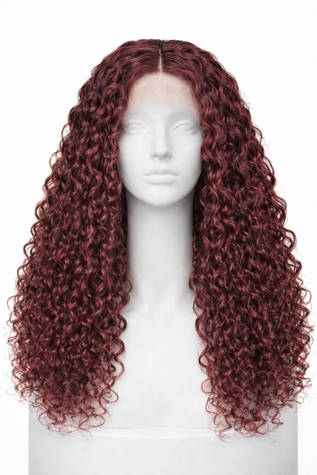 Peluca Crespa Rojo vino