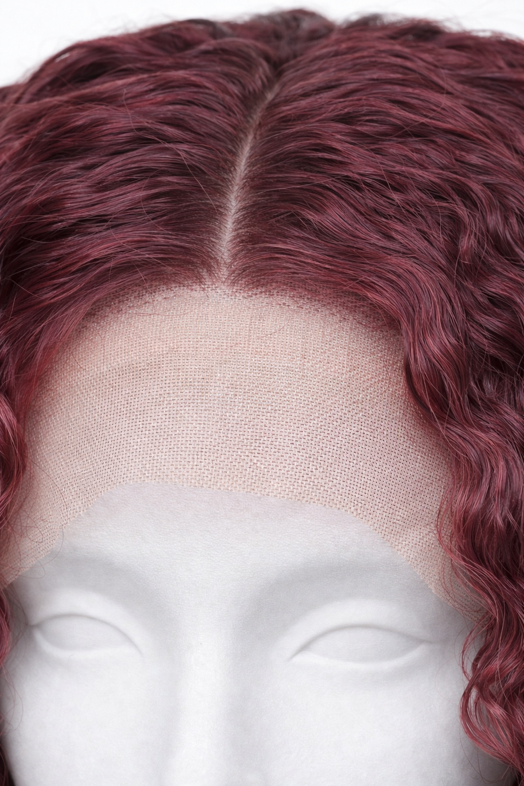 Peluca Crespa Rojo vino