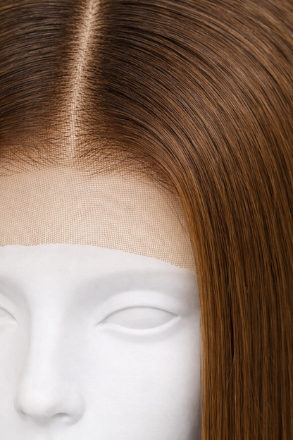 Peluca Lisa Corte Bod - Chocolate
