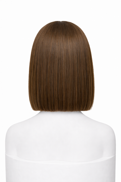 Peluca Lisa Corte Bod - Chocolate