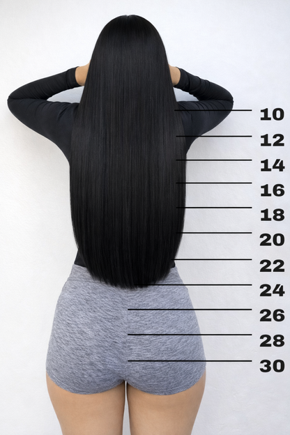 Pelucas lisas negras - Lace 5X5