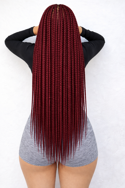 Trenzas Rojo Vino