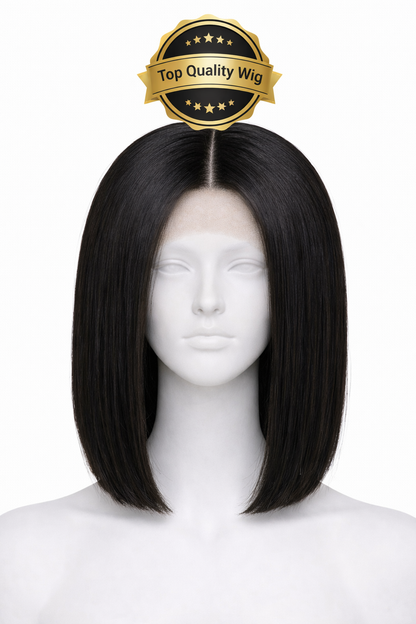 Peluca lisa -Top Quality Wig -  Negro natural - 300% - 5x5
